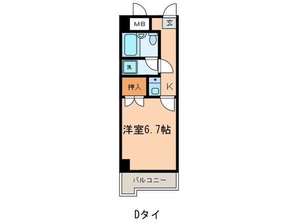 ネバーランド中原の物件間取画像